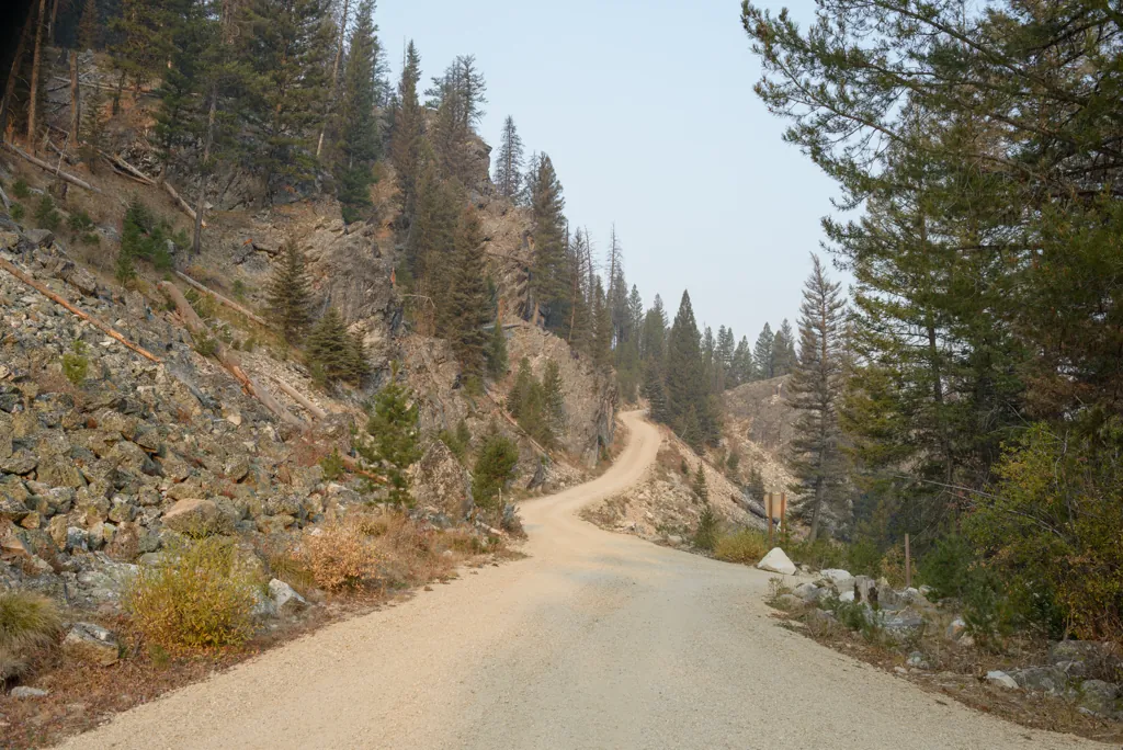 Road into the campground